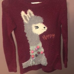 Puffball llama sweater